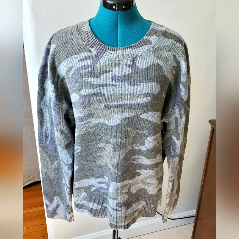 Rails Camouflage Crew Neck Sweater